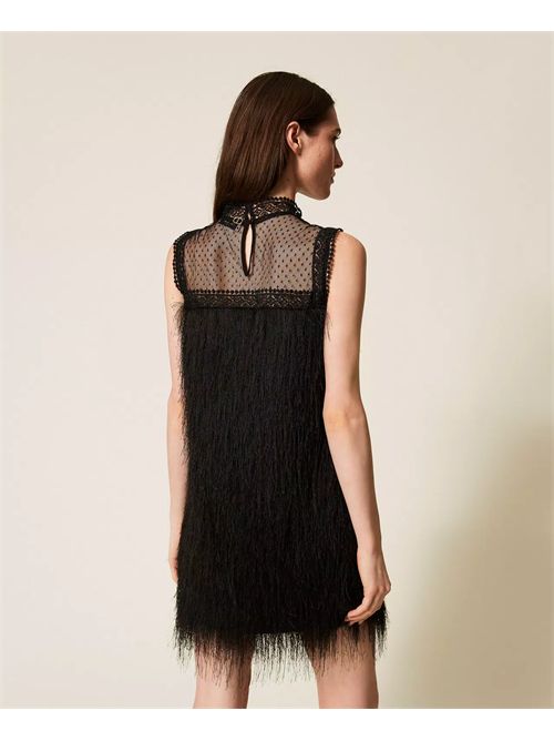 Abito corto con frange e tulle TWINSET | TT2301/00006